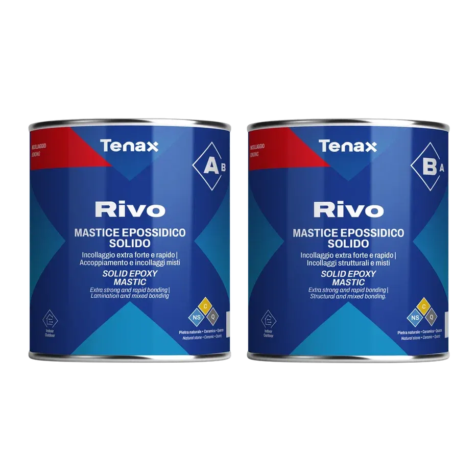 Клей эпоксидный TENAX RIVO 15 Nero PLUS (черный густой) 1+1 Л