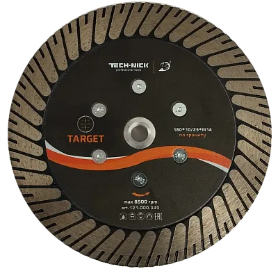 Диск отрезной по граниту TECH-NICK Turbo Target