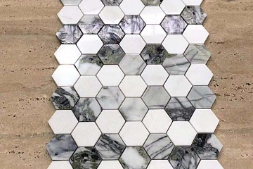 Мозаика из мрамора Ice Connect