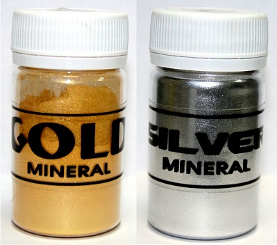 Набор минеральных красок золото/серебро Charbonnel