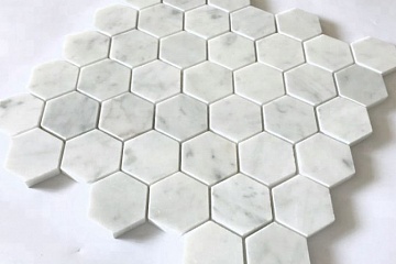 Мозаика из мрамора Carrara White 4