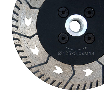 Диск алмазный отрезной CMT T-Disk Турбо гранит, wet / dry